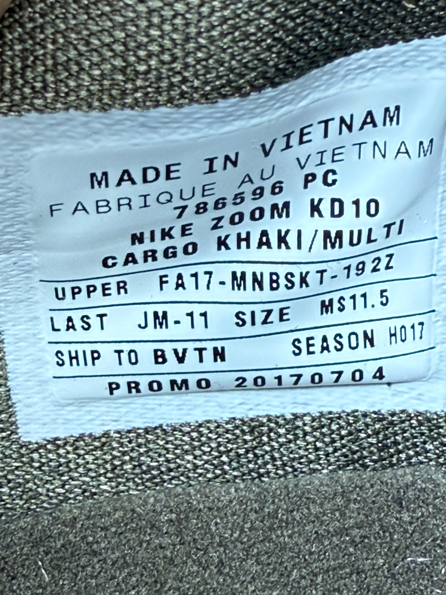 Kd10 Academy PE (size 11.5)