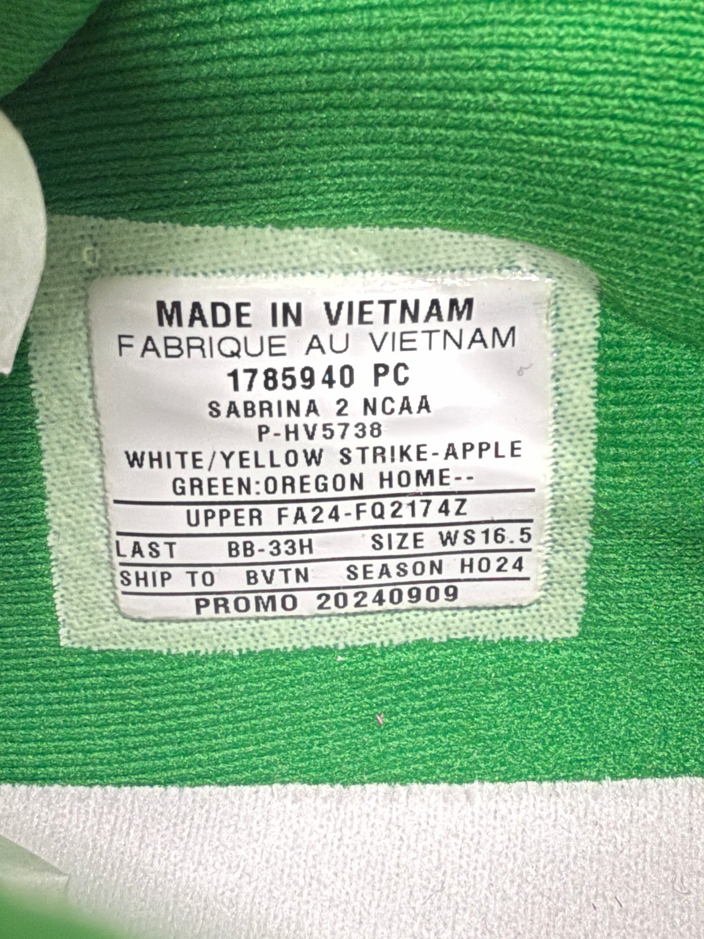 Sabrina 2 Oregon PE (size 15)