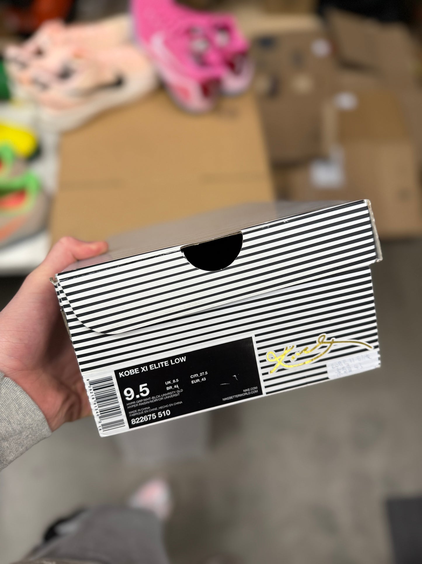 Kobe 11 Eulogy Hyper Grape (size 9.5)