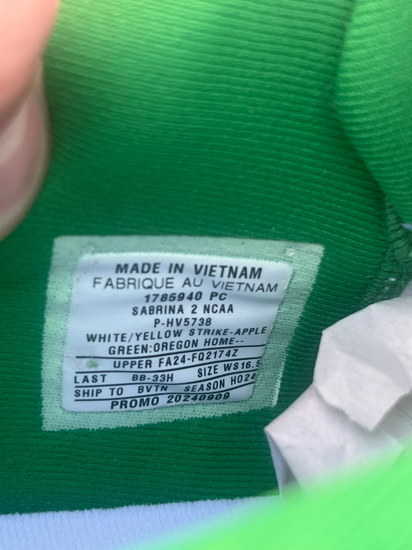 Sabrina Oregon PE (size 15)