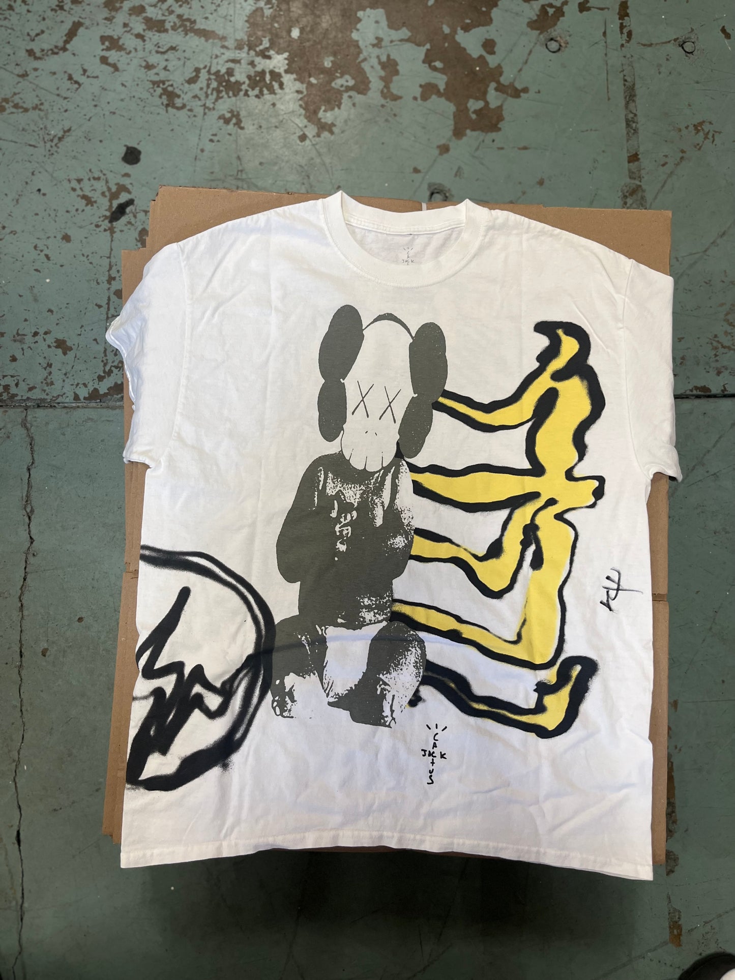 Travis Scott signed KAWS x Fragment tee (size M)