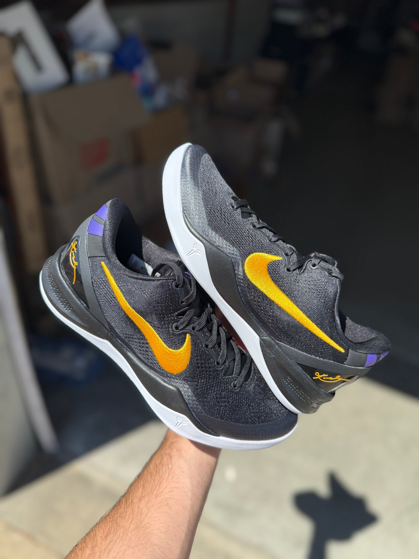 Laker 8s (size 9.5)