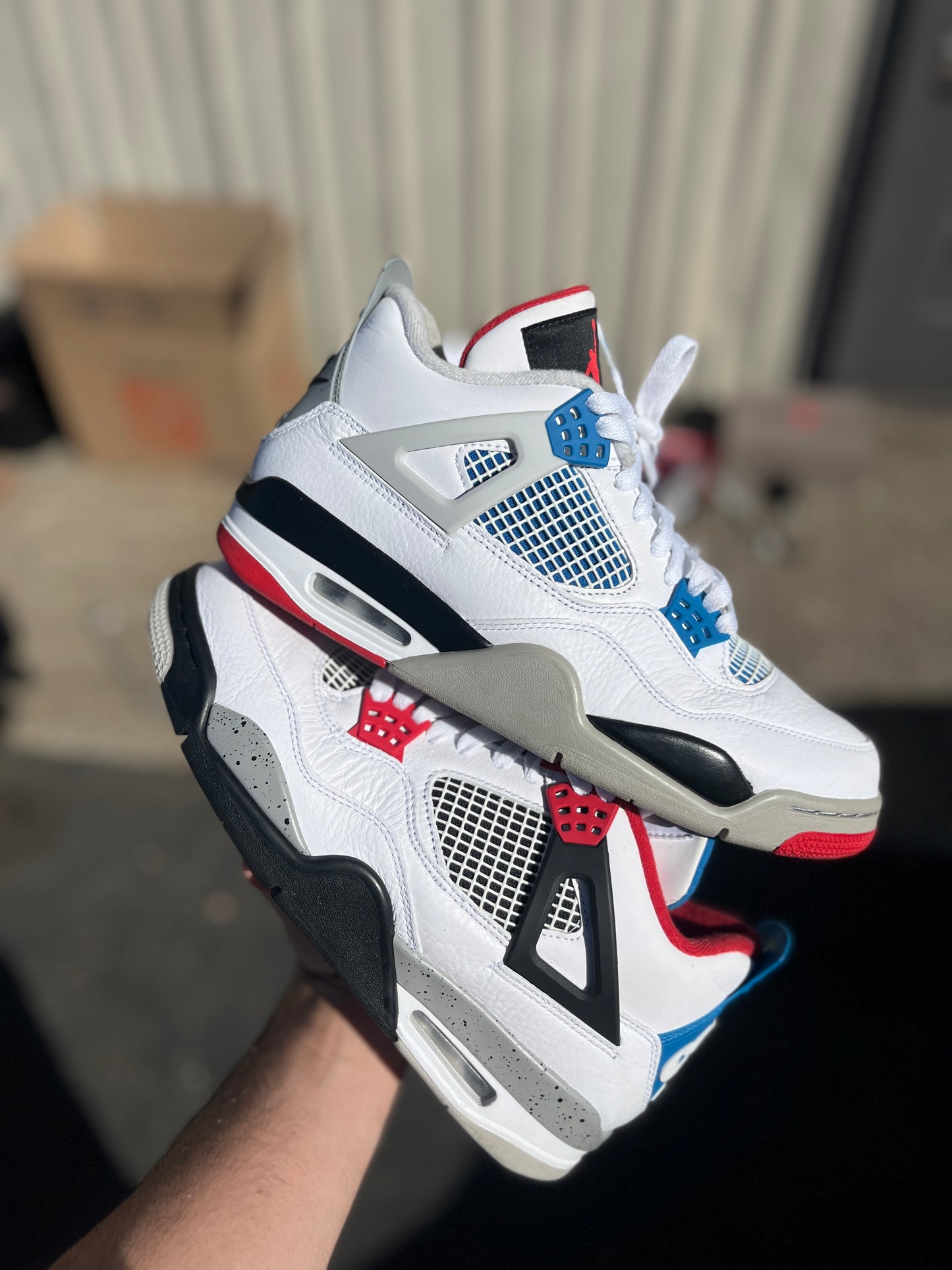 AJ4 ‘What The’ (size 9.5)