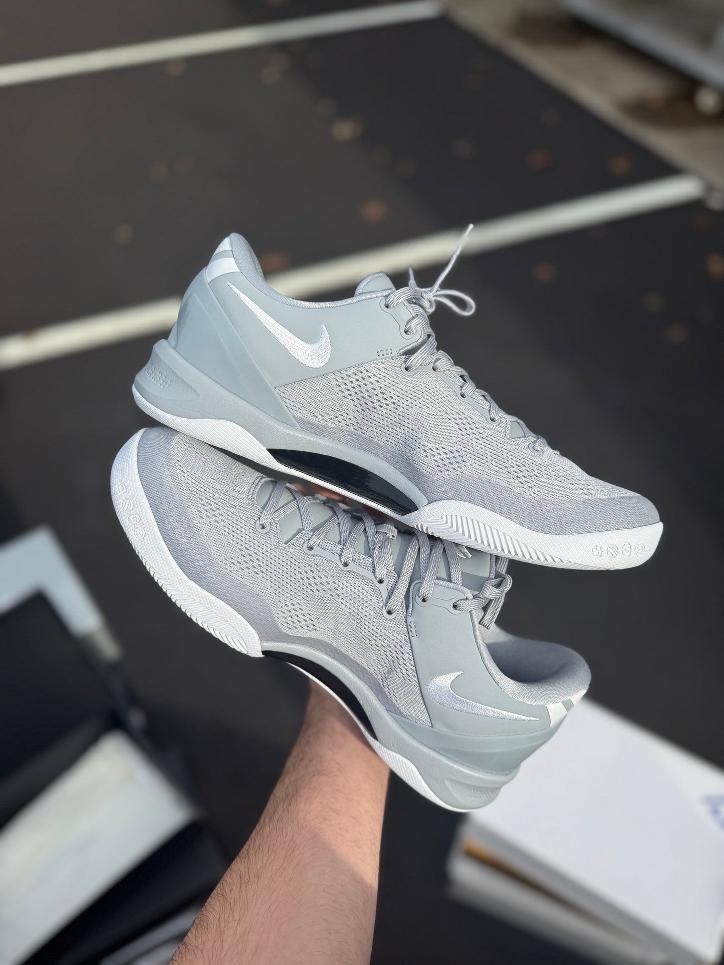 Wolf Grey 8s (size 12)