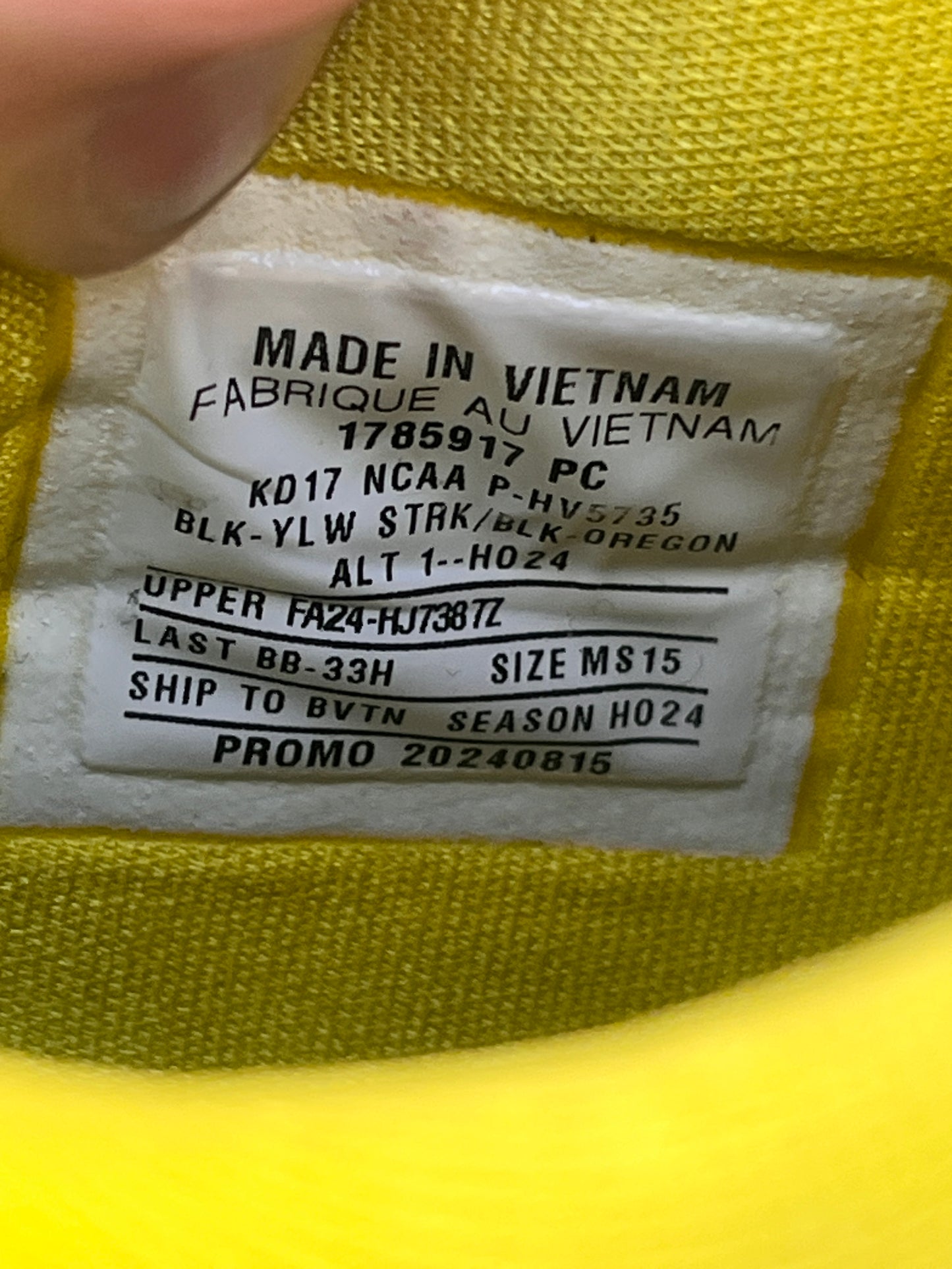 Kd17 Oregon PE (size 15)