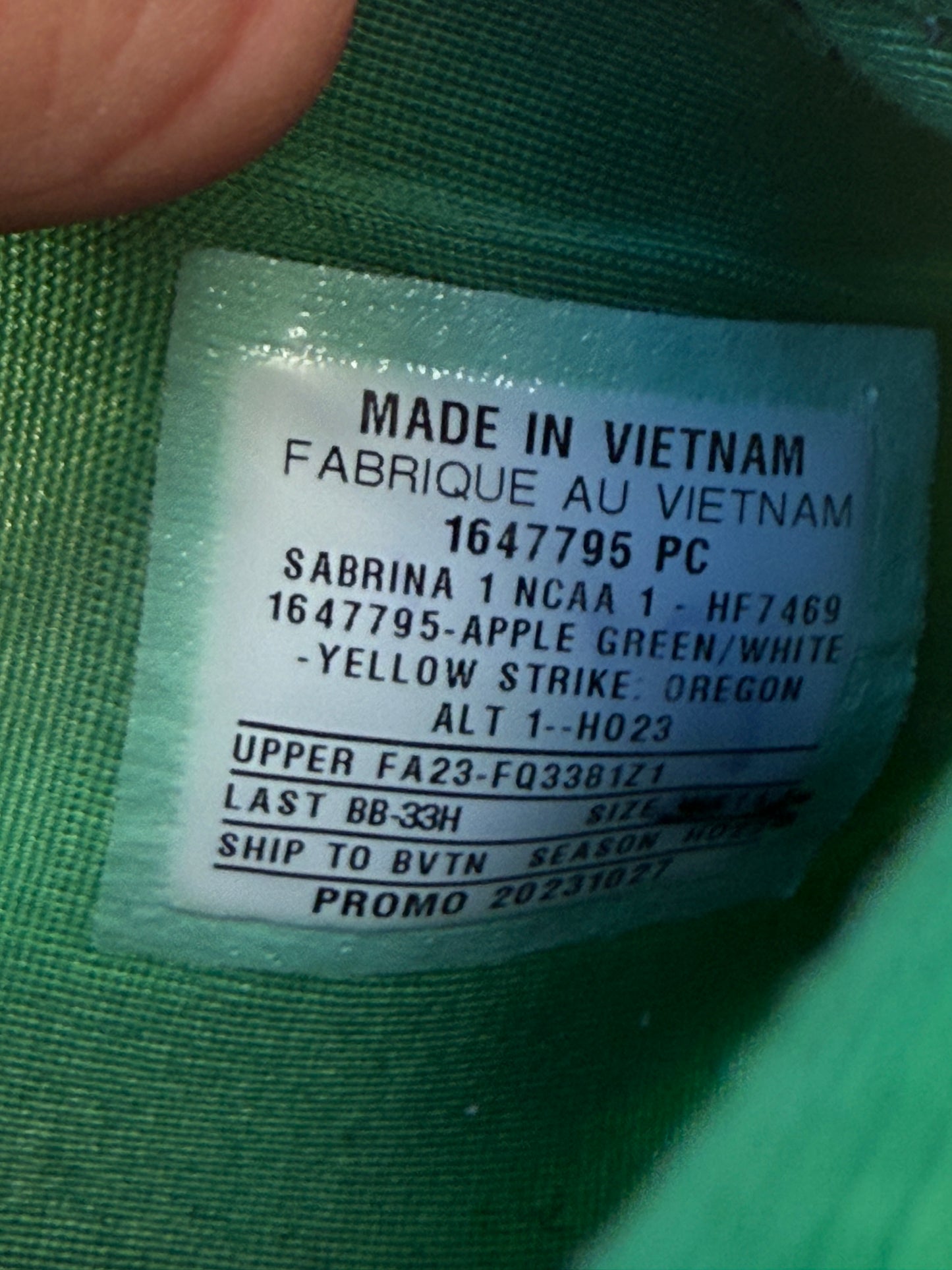 Sabrina 1 Oregon PE (size 13)