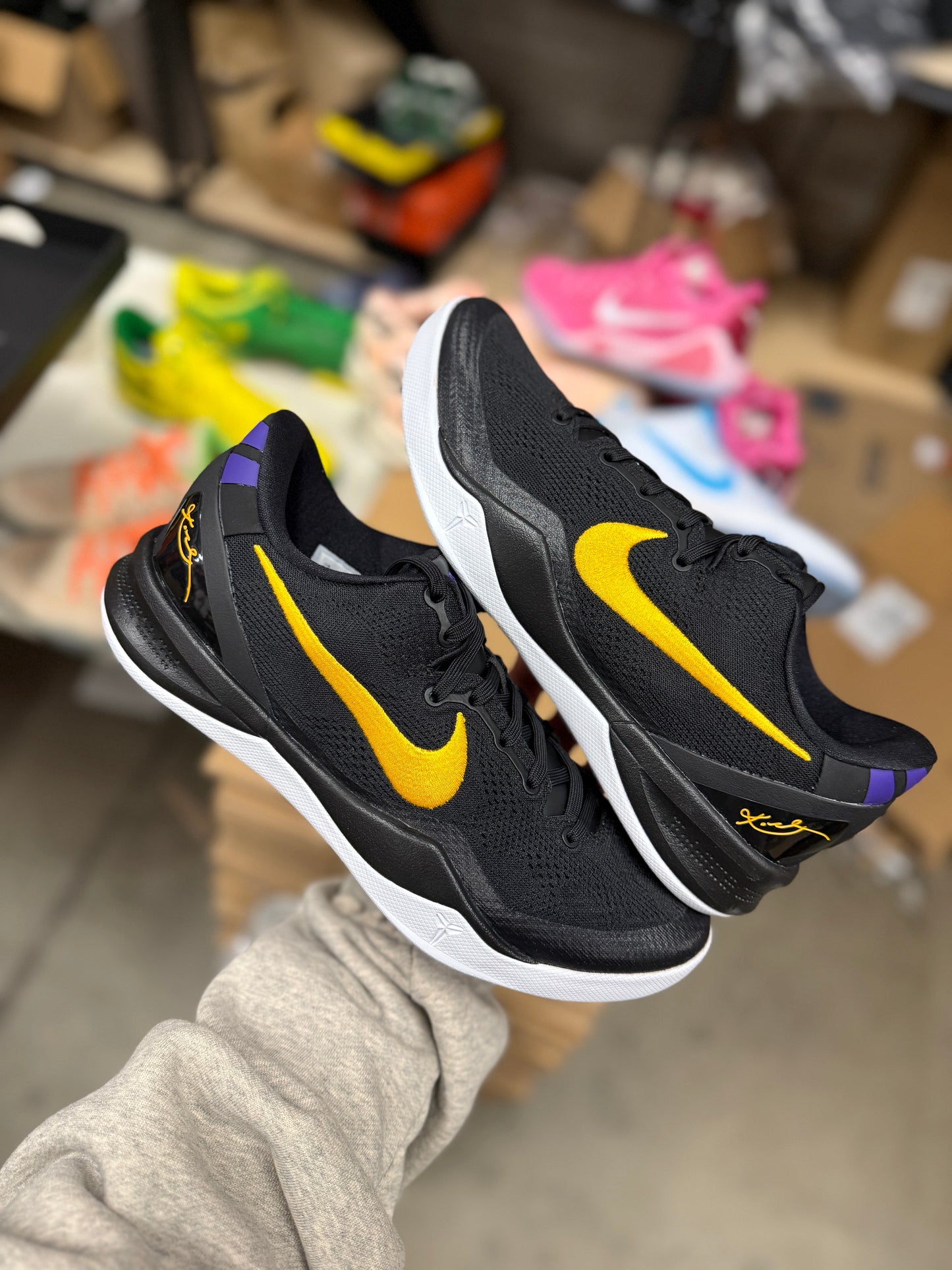 Kobe 8 Lakers Away (size 9.5)