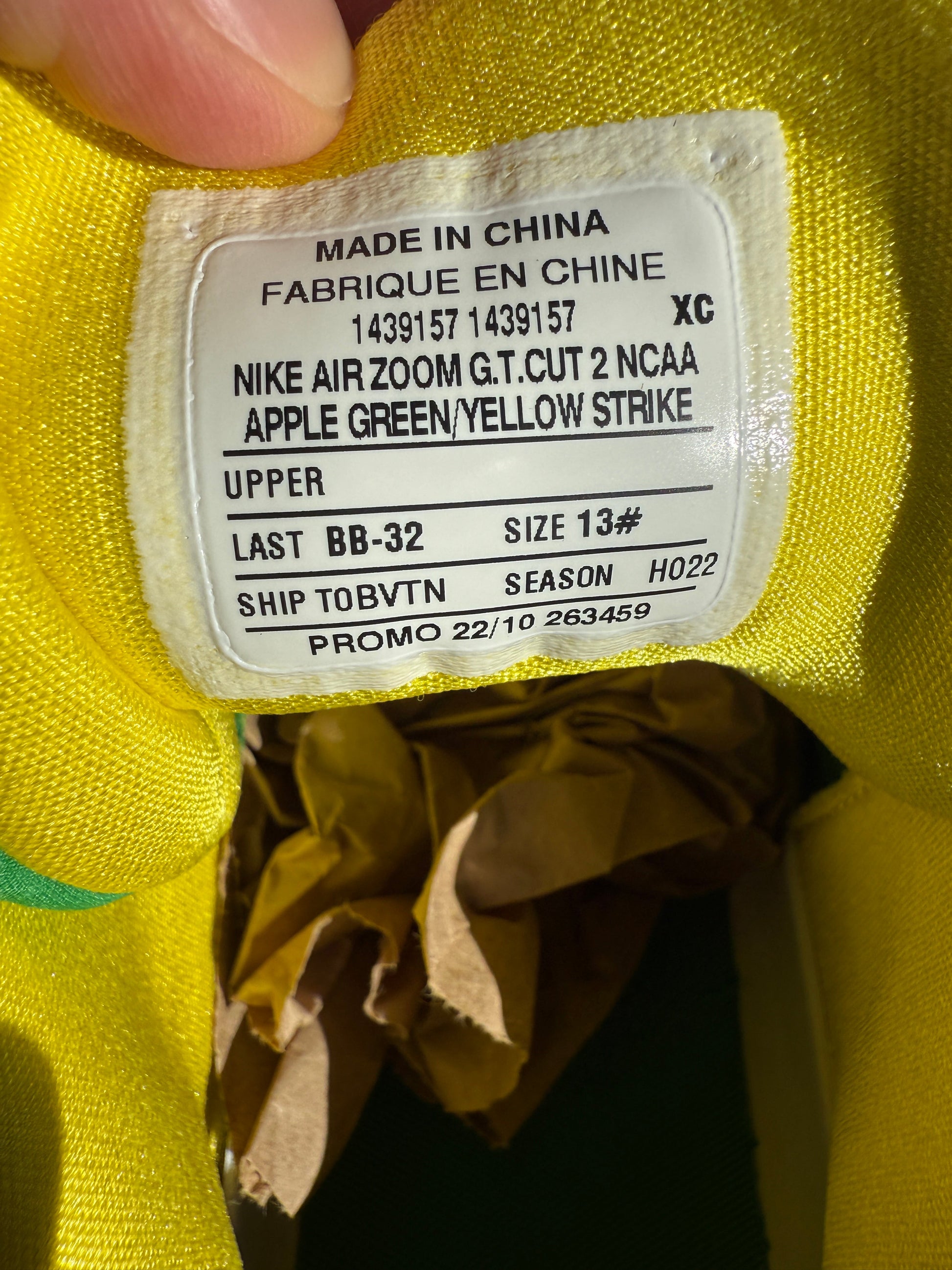 Gt cut 2 Oregon PE (size 13)