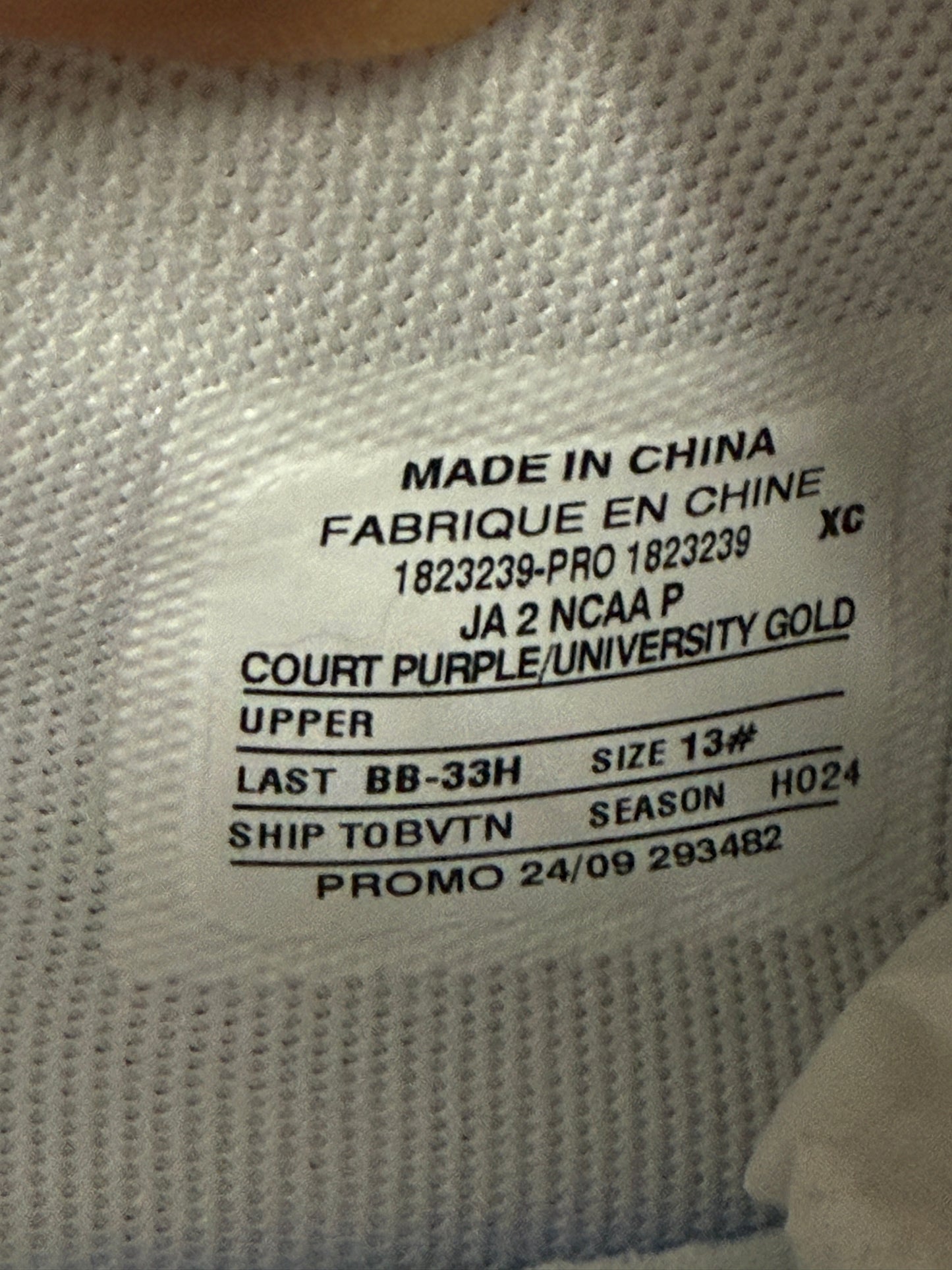 Ja LSU PE (size 13)