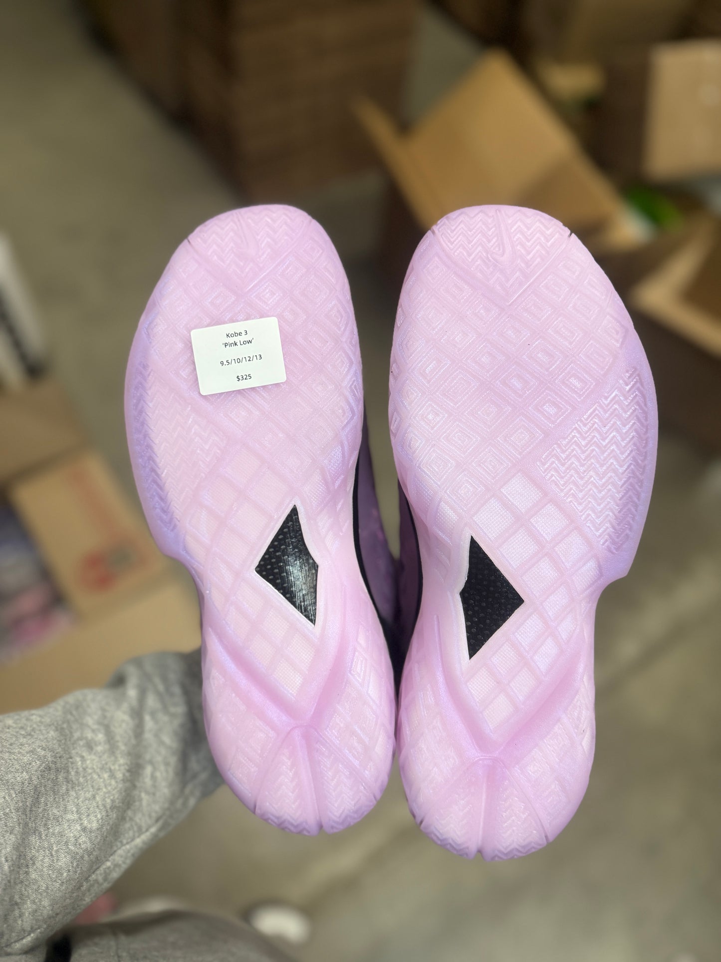 Kobe 3 Pink Quartz (9.5,12,13)