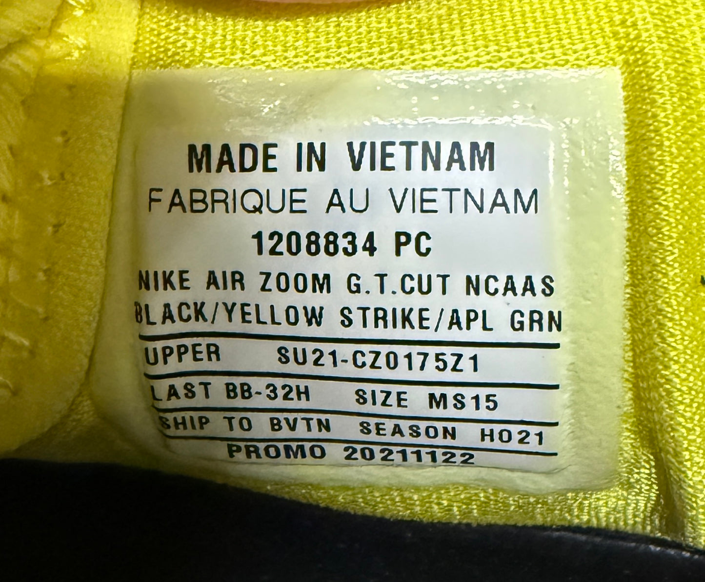 Gt cut Oregon PE (size 15)