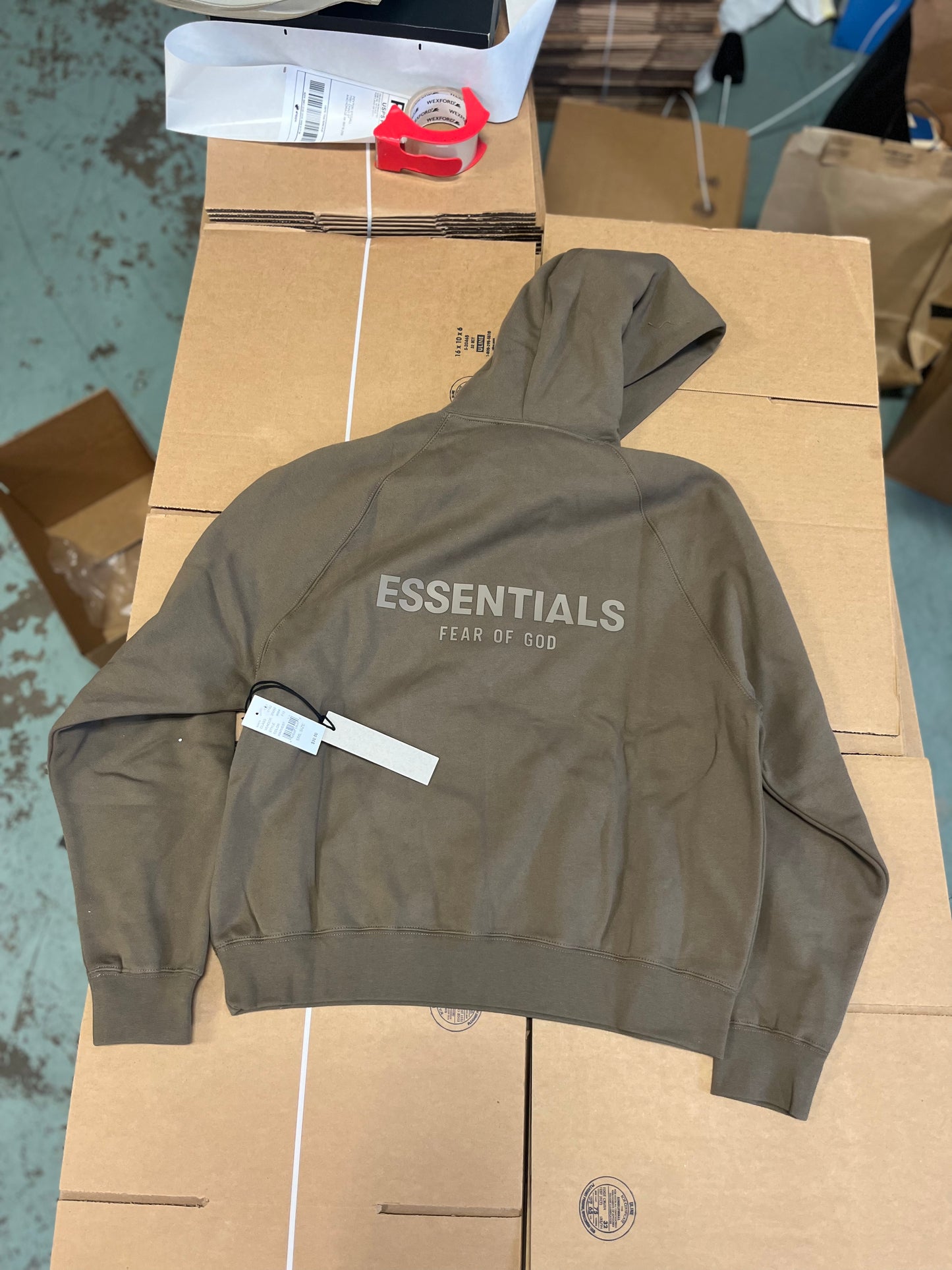 Essentials hoodie (size s)