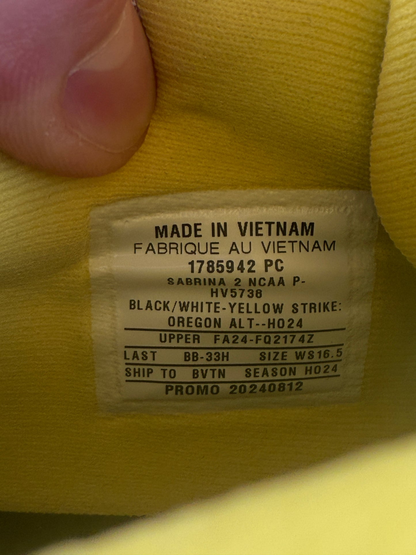 Sabrina Oregon PE (size 15)