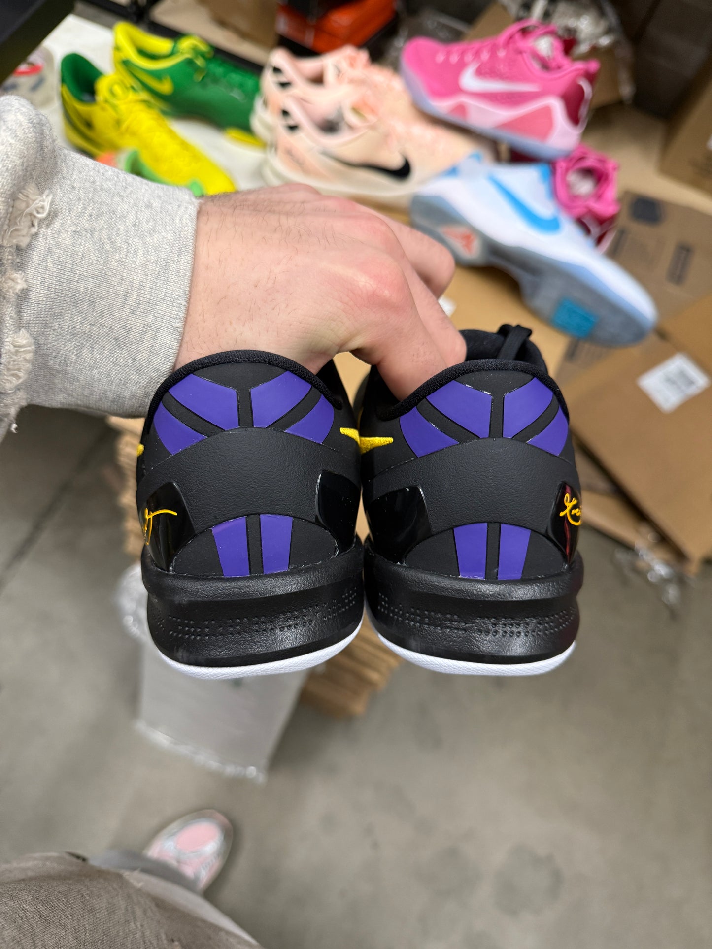 Kobe 8 Lakers Away (size 9.5)