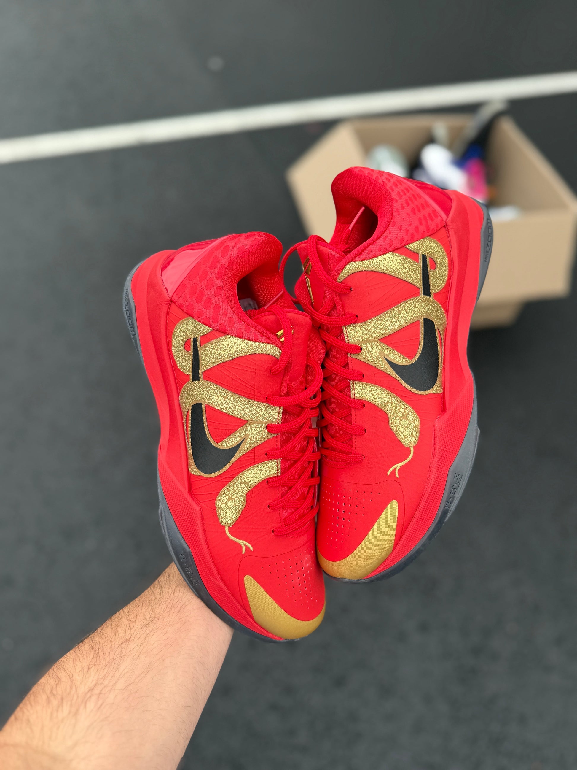 Red Mamba 5s (Size 13)